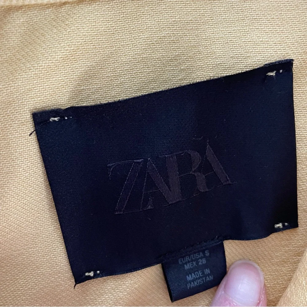 ZARA Women’s Collection Pocket Overshirt Size Small - Picture 6 of 6